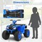 Honeyjoy 24V Kids Ride-On Electric ATV 4-Wheeler Quad Car with Wireless Connection Black/Blue/Pink/Red/Purple